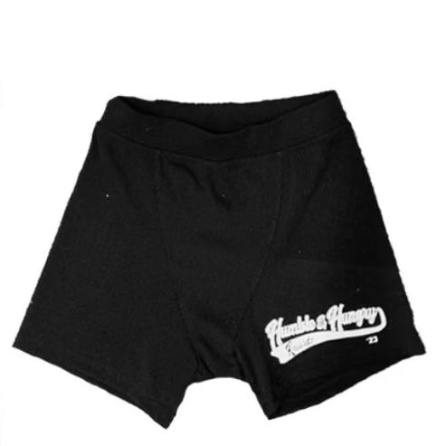 Black Records Rib Shorts